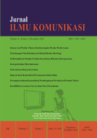 Jurnal Ilmu Komunikasi Volume 11 Nomer 2, Desember 2014