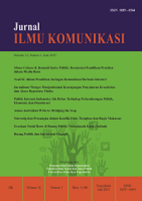 Jurnal Ilmu Komunikasi Volume 12 Nomor 1 Juni 2015