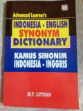 Advanced Learner's:Indonesia-English Synonym DIctionary